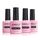 AIMEILI UV Gel Set Base Coat Top Coat Matte und Builder Base, 4 x 10 ml Unter- und Ueberlack, Farbe: Base Top Matt Coat Builder Base