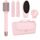 5 in 1 High-Speed Hot Air Styler - Professional Frizz-Free Blow Dryer Brush, Fast Drying Hair Dryer, No Heat Damage air Styler wrap - Curl, Volumize, Straighten with Travel Bag, Größe: 5 in 1 set, Farbe: Rosa Rose