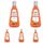 Guhl Frisch & Fruchtig Shampoo - Inhalt: 250 ml - Haartyp: normal (Packung mit 5), Größe: 250 ml (5er Pack), Farbe: Orange