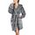 Gräfenstayn Bademantel Damen flauschig mit Kapuze - Kuschelfleece - Öko-Tex Standard 100 - Morgenmantel leicht & kurz - Grösse S - XXXL, Größe: S, Farbe: grau