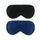 townssilk 2 x Schlafmaske aus 100% Seide mit verstellbarem Band, bequeme und superweiche Augenmaske, 1 x Schwarz und 1 x Marineblau, Größe: 2 stück (1er Pack), Farbe: Black Navyblue