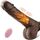 HIVEFUN Realistische Vibratoren Dildo, 21cm Diloschwanz für Frauen Vibration für Frauen Penis Vibrator, Dildos Sextoysets für Damen mit Stossfunktion 360° Rotierender und 40 ℃ Heizung Dunkelbraun, Größe: 21cm, Farbe: 2）dunkelbraun