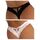 ohyeahlady Thong Brazilian Slip Damen Sexy Spitze String Tanga Set Dessous Unterwäsche Unterhosen Panty Grosse Grössen Hipster Reizwäsche 1/2/3 Packs, Größe: M, Farbe: 2pcs-schwarz+weiß/Boxed