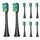 Ersatzbürsten für 7AM2M AM101/AM105 Zahnbürste Elektrische,8 Stück Aufsteckbürsten Kompatibel 7AM2M Zahnbürste Elektrische (black), Größe: 1 stück (8er Pack), Farbe: Black