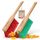 Hausfelder Handfeger 2er Set, Handbesen, Kehrbesen für Garten & Outdoor, mit harten Kunststoffborsten, Kleiner Besen für draussen, Farbe: 2 Handfeger