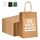 PAKNOR® 25stk Braun Papiertüten mit Henkel - 18 x 21 x 8 cm, Papiertragetasche mit Kordelgriff, Geschenktüten, Kraftpapiertüte, DIY Adventskalender (Braun - 25 Stück), Farbe: Braun - 25 Stück
