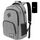 YAMTION Rucksack Unisex,Schulranze Schultasche Schulrucksack Jungen Teenager Daypack Laptop Uni Schule Studium Arbeit, Größe: 15.6", Farbe: Grau