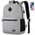 YAMTION Rucksack Herren Schulrucksack Damen,Rucksack Jungen Teenager Rucksack Schule Mädchen Schultasche Mädchen mit 15,6" Laptopfach & USB für Universität Business Städtetrip, Größe: 15.6", Farbe: Grau