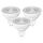 Linkind 12V LED Spot 35W GU5.3 Lampen, 3,4W (ersetzt 35W) Warmweiss 2700K, 360lm/ 36°Strahlwinkel Niedervolt MR16 LED Reflektorlampen, nicht dimmbar, 3 Stück, Größe: 3 Stück, Farbe: 2700k-warmweiß