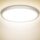 NIBSHOOM LED Deckenleuchte, 18W 1800LM Superschlanke Deckenlampe 4000K IP44 Wasserfest für Wohnzimmer Badezimmer Schlafzimmer Küche Flur Balkon, Rund und Flach Modern Led Lampen Ø220*H24mm, Warmweiß