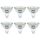 DiCUNO GU5.3 LED Lampen 5W, 12V MR16 Reflektor, Ersetzt 50W Halogen Spots, 6000K Kaltweiß, 500lm, 120°Abstrahlwinkel, LED Leuchtmittel, AC/DC, Flimmerfrei, Nicht dimmbar, 6er Pack