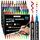 colpart Acrylic Paint Markers,Acrylic Paint Pens Paint Markers,60 Colors Dual Tip Paint Pens With Medium Tip and Brush