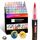 colpart Pinselspitze Acrylfarbe Stifte-60 Farben Acrylfarbe Marker Kalligraphie Kunst Marker ostereier zum bemalen für Kartenherstellung, Rock Malerei, Stein, Keramik, Glas, Holz, Leinwand, Metall