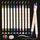 Metallic Marker Stifte,10 Dual Tip Metallic Acrylstifte Wasserfest,Metallischen Marker Set für Gästebuch, DIY Scrapbook,Goldstift für Holz,Glas,Steine,Keramik,Papier,Kunsthandwerk