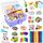 3000 Stück Bastelset Kinder DIY Basteln Bastelkoffer Bastelbedarf Material Set mit Pfeifenreiniger Kulleraugen Kreativ Scrapbooking Bastelbox Bastelsets für Mädchen Jungen 4 5 6 7 8 Jahre Geschenk