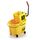 Rubbermaid Commercial Products FG758088YEL WaveBrake Combo Moppwagen, Presse mit seitlichem Hebel