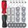 HoHumoca Zubehör Ersatzteile für Roborock Saros 10R / Qrevo CurvX Saugroboter, 1 Dual-Rollbürste 4 Filter 6 Staubbeutel 6 Wischtücher 6 Seitenbürsten