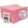 ZOLLNER 100er Set Mikrofasertücher für streifenfreien Glanz - flusenfreie und saugstarke Reinigungstücher - waschbar bis 60°C - 40x40cm in rosa - Hotelqualität