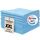 ZOLLNER 50er Set Mikrofasertücher für streifenfreien Glanz - flusenfreie und saugstarke Reinigungstücher - waschbar bis 60°C - 40x40cm in hellblau - Hotelqualität