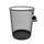 BigDean Papierkorb Büro Mülleimer schwarz 34cm hoch 20L Draht - Mülleimer Büro Trash Can Papiermülleimer Abfalleimer Mülleimer Trash Bin