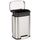 Amazon Basics Mini-Abfalleimer, rechteckig, schmutzabweisend, mit Soft-Close-Fußpedal, gebürsteter Edelstahl, für Badezimmer und kleine Räume, 5l, satiniert, 18,5cm x 21,6cm x 29,9cm (L x B x H)