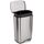 Amazon Basics Rechteckig 50 l Mülleimer für die Küche mit Stahlrohrpedal - Sanft Schließend mit Deckel, für Küche, Bad oder Büro, 13.2 gallons, Satiniertes Nickel