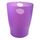Exacompta 45319D ECOBIN 8er Pack Papierkörbe 15 Liter mit Griffen. Eleganter und robuster Papierkorb und Mülleimer im modernen Design violett