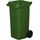 gardivo Mülltonne 120 Liter Abfalltonne Reststofftonne Mülleimer mit 2 geräuschlosen Rädern, Klappdeckel mit zwei Griffen, großer Abfalltonne, stabiler Kunststoff-Mülleimer (Grün)