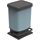 Rotho Paso Mülleimer 20l mit Deckel, Kunststoff (PP recycelt) BPA-frei, blau, 20l (29.3 x 26.6 x 45.7 cm), Nicht zutreffend