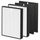 Fishoney FY2420/30 Filter für Philips AC2882, AC2887, AC2889 & AC3829, Serie 2000 und 3000, Ersetzt FY2422 & FY2420, 2 Hepa-Filter, 2 Aktivkohlefilter