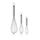 WMF Profi Plus Schneebesen Set 3-teilig, Schneebesen Edelstahl teilmattiert, Rührbesen, Quirl, spülmaschinengeeignet