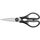 WMF Touch Küchenschere 21 cm, Haushaltsschere mit Sägeschliff, Schere Küche, Cromargan Edelstahl, Softgriff, schwarz