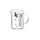 WMF Gourmet Messbecher Glas 500 ml, hitzebeständiges Glas, Messbecher 500ml, Skalierung für Liter, Milliliter, Tassen und Gramm
