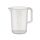 APS Messbecher 3 Liter, Ø 17,5 x H: 23,5 cm, Kunststoffbecher mit geprägter Maßskalierung außen, geschlossener Griff, 1- und ml-Liter- Einteilung, spülmaschinengeeignet