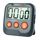 ThermoPro TM03W Küchentimer, digitaler Kochtimer mit großem LCD-Display, große Ziffern, Alarmlautstärke, einstellbare Timer, Uhr, multifunktionaler Countdown-Timer