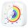 Yunbaoit Visueller Timer für Kinder & Erwachsene, 60 Minuten Regenbogen Countdown Timer mit Stummer Flash Funktion, Zeitmanagement Tool für Klassenzimmer, Haus, Küche, Büro (Weiß)