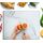 Kitchenville Glasschneidebrett 50×40 cm – Hygienisches Schneidebrett aus gehärtetem Glas – Hitzebeständig, Kratzfest & Rutschfest – Glasplatte für die Küche – Weiße Marmoroptik