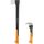 Fiskars Axt-Set, Spaltaxt mit Klingen- und Transportschutz, Länge: 60 cm, Antihaftbeschichtet, X17-M, 1,53 kg,; Hand-Sappie, Länge: 34 cm, Inklusive Schutzhülle, WoodXpert, XA2, 1025438