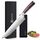 PAUDIN Küchenmesser, Kochmesser 25 cm, Profi Messer Scharfes Chefmesser, Edelstahl Fleischmesser mit Pakkaholz Griff, Kochmesser profi Messer aus Hochwertiger Carbonstahl, Geschenke für Männer