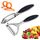 Leaflai Schäler - 2Pcs Sparschäler Set Premium Edelstahl Y & I-förmiges Drehbares Gemüsemesser mit Scharfer Klinge und Rutschfestem Griff Kartoffelschäler Gemüse für Tomaten, Karotten, Obst (Sliver)
