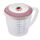 Westmark Rührbecher/Messkanne mit Spritzschutz, Deckel und Ausgießer, Kunststoff, Füllvolumen: 1,4 Liter, Helena, Transparent/Rosa, 3105227P, 1 – Pack