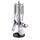 WMF Profi Plus Küchenhelfer Set Edelstahl 7-teilig, Küchenbesteck, Ständer mit 6 Helfern, Schöpflöffel, Schaumlöffel, Wokwender, Wender, Schneebesen, Gemüseschäler, Cromargan Edelstahl, spülmaschinengeeignet