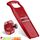 Börner Roko PowerLine Gemüseschneider Set mit Fruchthalter (2-tlg.) • Feiner Streifenschneider für Obst & Gemüse + Gemüsehalter • Julienne Schneider • Gemüsehobel Set • Farbe: Rot