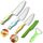 Goodchef Montessori Kindermesser Set 5-teiliges Set, Kindermesser ab 2 Jahren, BPA-frei & sicheres Lernmesser,Montessori Schneidewerkzeug,kinder kochset,Geschenk für Kinder.