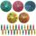 120 Stück Bunte Bambus-Cocktailschirmchen - 10 cm (3,9 Zoll) Farbige Schirm-Zahnstocher für Tropische Getränke, Cupcakes, Tiki-Bars, Poolpartys, Luau- und Sommerfeste - von Mobi Lock
