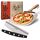 Chef Pomodoro - Pizzaschieber (30 x 36 cm) und Pizzaschneider (36 cm) - 2er Set - Premium Pizza Set aus hochwertigen Materialien - Qualitative Küchenutensilien für Zuhause und Profi-Küche