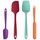 U-Taste Silikon Spatel & Teigschaber 4er Set, 315℃ Hitzebeständiger Antihaft-Gummispachtel Kuchenspatel, Nahtloses Einteiliges Design für Kochen Backen Mischen (Mehrfarbig)