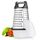 TELANKS Vierkantreibe Edelstahl, Grater Kitchen, 4-seitige Reibe mit Behälter, Reibe für Gemüse, Käsereibe, Küchenreibe, 4 unentbehrliche Küchenfunktionen für Grobes, Mittleres, Feines und Hobeln