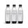 SodaStream 0,8L BPA-freie FUSE Kunststoffflasche schwarz | Spülmaschinengeeignet | Kompatibel mit DUO, E-DUO, Terra, uvm. | 3er-Pack