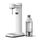 Aarke Carbonator 3 Wassersprudler, Edelstahl-Gehäuse, Sprudelwasserbereiter, inkl. BPA-freier PET-Flasche, kompatibel mit 60 L C02 Zylindern, Farbe: Weiß Finish
